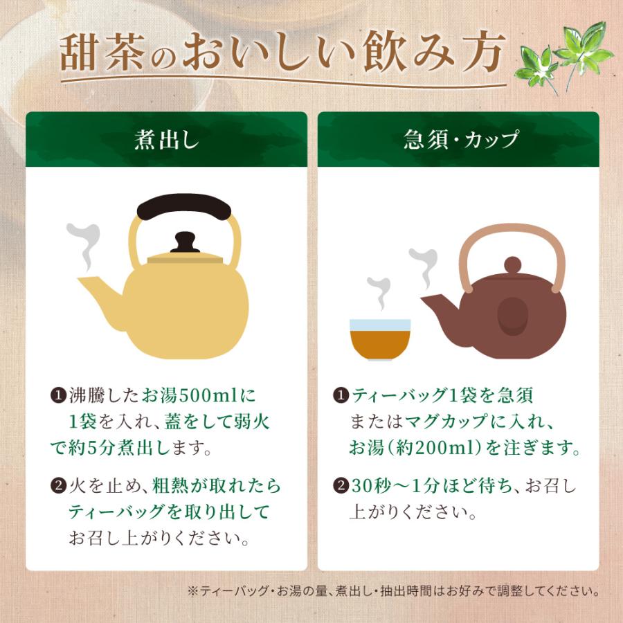 甜茶 (2g×60P)×4袋 | わが家のちゃぶ台 送料無料 てん茶 てんちゃ ノン