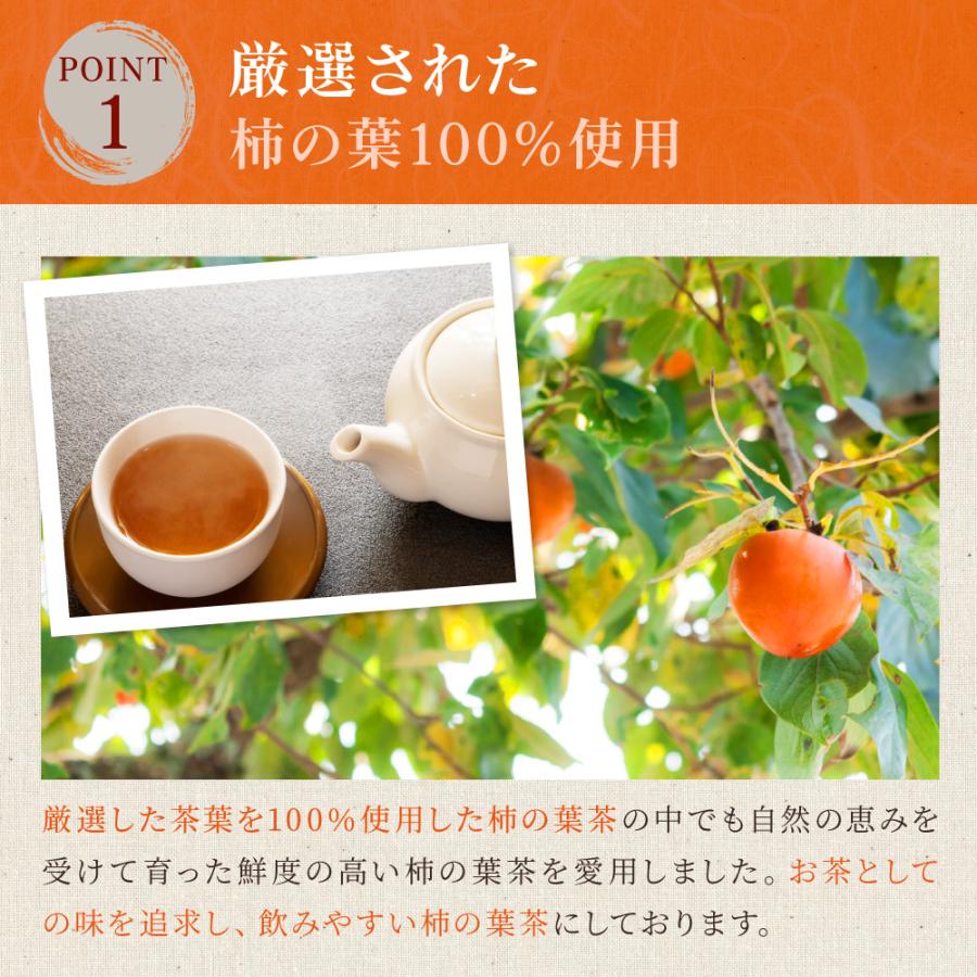 柿の葉茶 3g×40P×10袋 　〜  送料無料 かきのは茶 ティーバッグ 柿 葉 茶 健康茶 ノンカフェイン ビタミンC メール便 ya_4