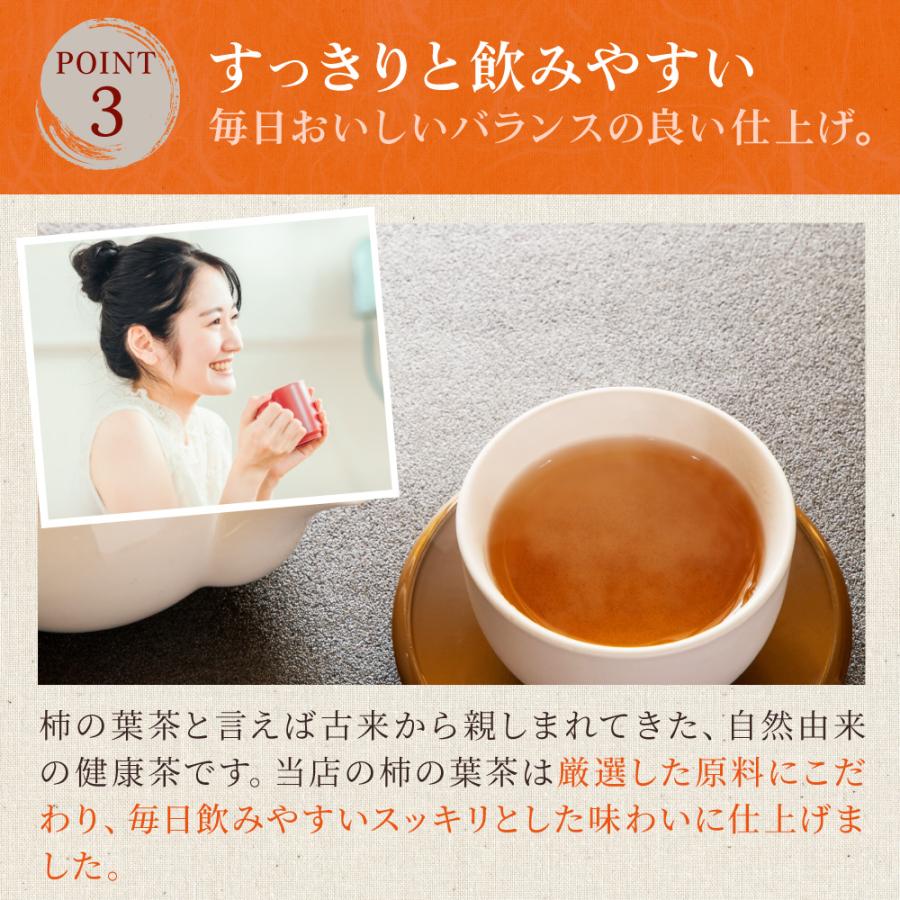 柿の葉茶 3g×40P×10袋 　〜  送料無料 かきのは茶 ティーバッグ 柿 葉 茶 健康茶 ノンカフェイン ビタミンC メール便 ya_6