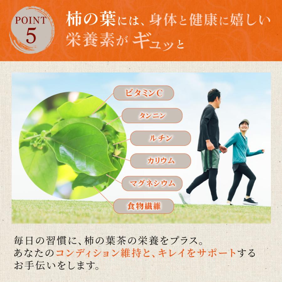 柿の葉茶 3g×40P×10袋 　〜  送料無料 かきのは茶 ティーバッグ 柿 葉 茶 健康茶 ノンカフェイン ビタミンC メール便 ya_8