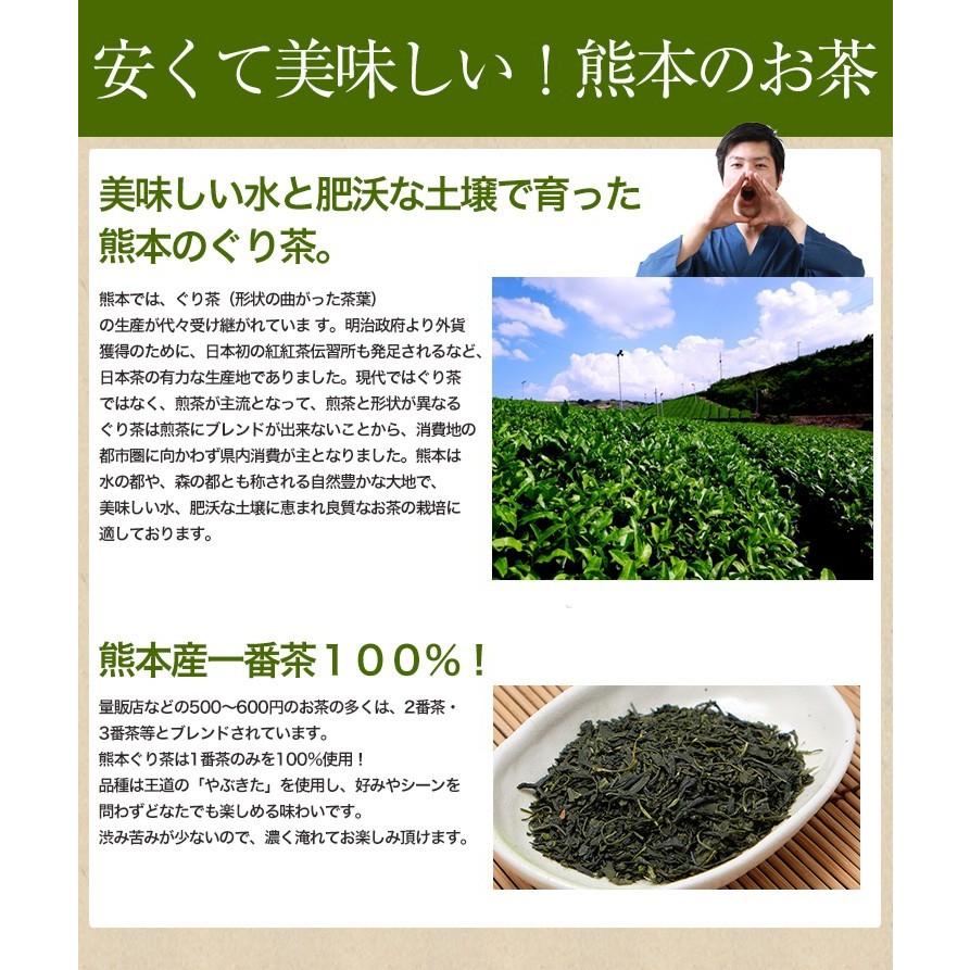 2024年 新茶 お茶 熊本ぐり茶 一番摘み 100g 3個以上で送料無料 ギフト お茶の葉 日本茶 煎茶 緑茶 茶葉｜tea-sanrokuen｜15