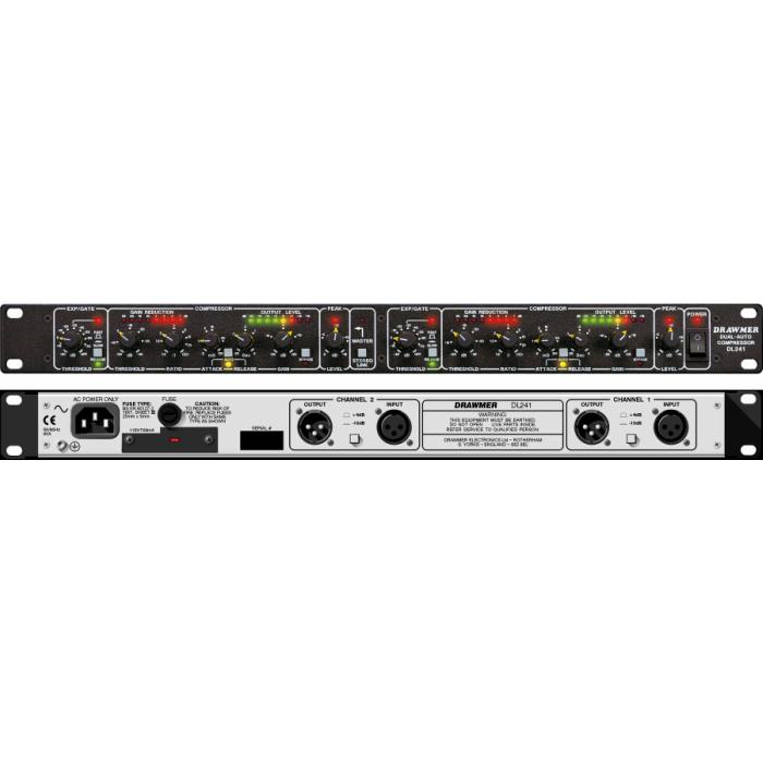 即配送｜デュアルオートコンプレッサーDL241 XLR お取り寄せ商品】DRAWMER デュアル・オート・コンプレッサー DL241XLR