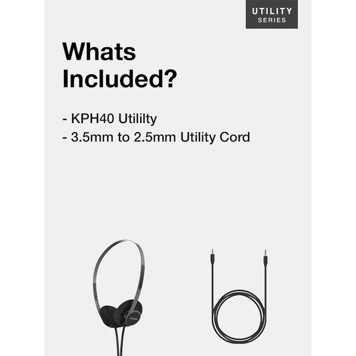 KOSS（コス） 正規輸入品 KPH40 開放型ヘッドホン オンイヤー 軽量