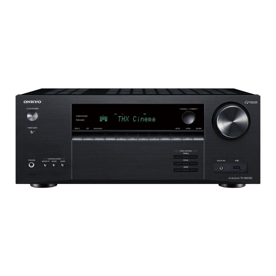 使用少 美品 ONKYO AVレシーバー TX-NR6100 ブラック アンプ ONKYO（オンキヨー） ONKYO TX-NR6100 7.2ch AVレシーバー ブラック