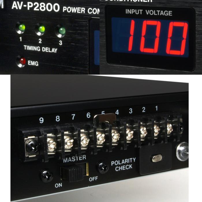 TASCAM パワーディストリビューター/コンディショナー AV-P2800