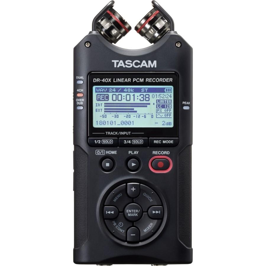 TASCAM(タスカム) DR-40X USBオーディオインターフェース搭載 4ch リニアPCMレコーダー ハンディレコーダー｜teacstore