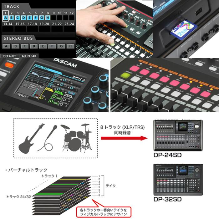 【動作品】TASCAM タスカム　DP-24SD マルチトラックレコーダー Amazon.co.jp: TASCAM(タスカム) DP-24SD マルチトラック