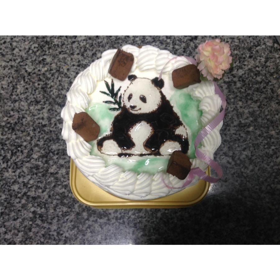 ショートケーキ パンダ キャラクターケーキ デコレーションケーキ 直径12cm2 3名様サイズ