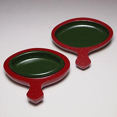茶道具 朱叩き塗 独楽紋香合 順一作 風炉用 桐箱入 : お茶道具の駒屋