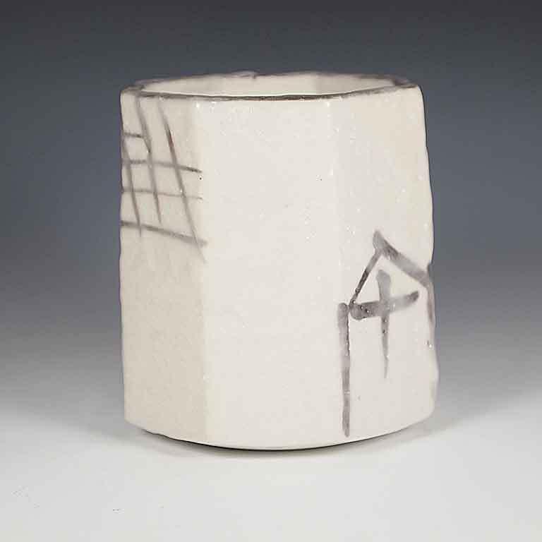 茶道具 瀬戸焼 志野八角火入 加藤愛助作 : お茶道具の駒屋 - 通販