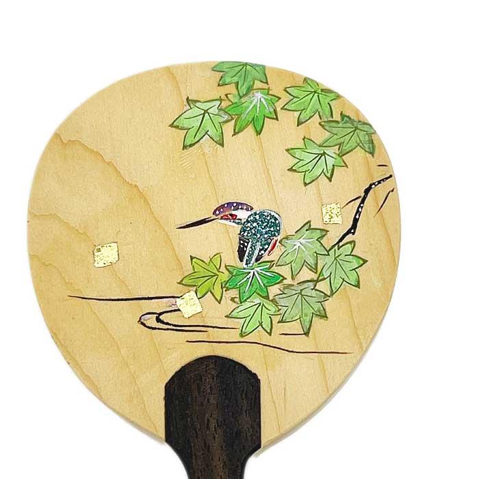 茶道具 香合 翡翠蒔絵 桐 扇面 中林星山 新品 茶道具 香合 翡翠蒔絵 桐 扇面 中林星山 新品