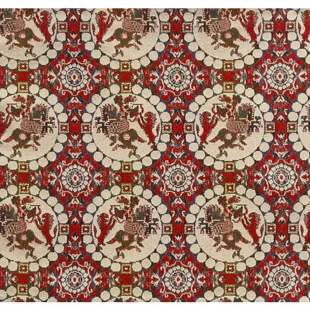 茶道具/袱紗） 龍村美術織物 古帛紗 「獅子狩文錦(小赤)」 正絹 化粧