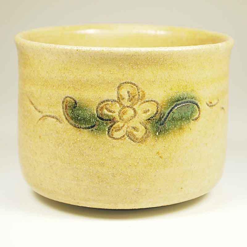 現品限り・新古品) 茶道具 加藤弥右衛門作 美濃焼 黄瀬戸茶碗 共箱入