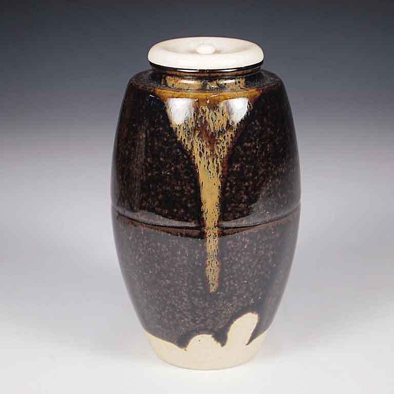 茶道具 濃茶器 古瀬戸 大名物 槍鞘茶入うつし 膳所焼 陽炎園作 茶道具 濃茶器 古瀬戸 大名物 槍鞘茶入うつし 膳所焼 陽炎園作