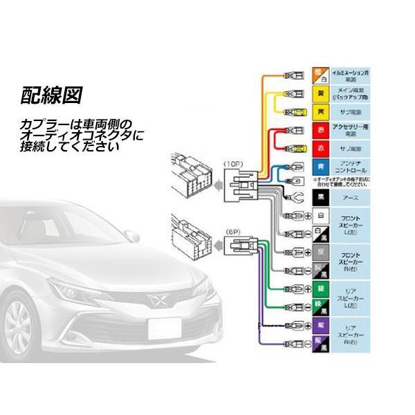 メール便送無 オーディオハーネス トヨタ アルテッツァ (ジータ含む