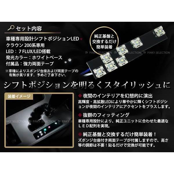 200系クラウン シフトポジションパネル 車