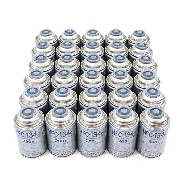 日本製優良品 エアコンガス HFC-134a（R134a) 200g缶 x 30本 1ケース カーエアコン AIR WATER エアウォーター 冷媒クーラーガス フロンガス