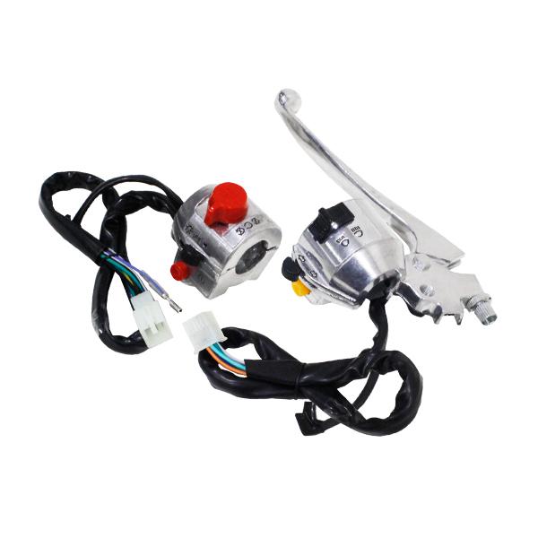 メッキ波型レバー　旧車　バイク　新品バブホークCB250TCB400T ホンダ CB250T CB400T CB250N CB400N ホーク 2 バブ メッキ ハンドル