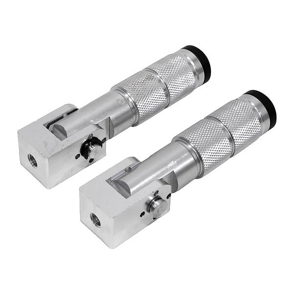 はちみつ戦士クママ　タンデムステップのみ 可倒式 M8 汎用タンデムステップ CNC アルミ フットペグ バイク