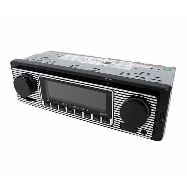 1DIN レトロ ラジオ オーディオ デッキプレーヤー カーステレオ 旧車