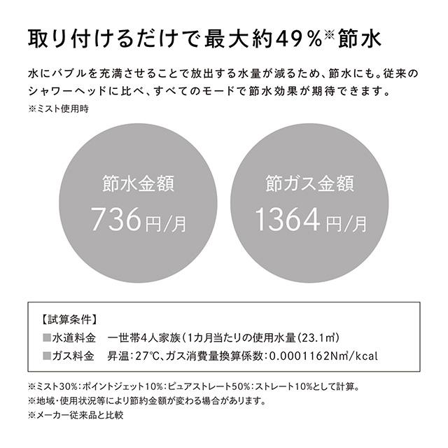 【正規取扱店】リファファインバブル U（ホワイト）ReFa FINE BUBBLE U シャワーヘッド シャワー お風呂 うるおい 節水 ギフト 新生活 RS-BH-02Aの画像