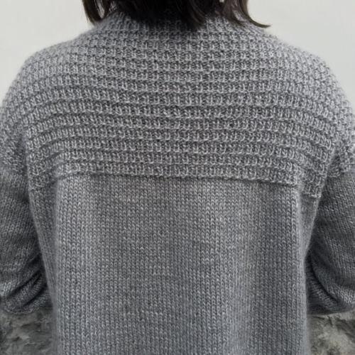 ●編み針セット ドミナノームで編む切り替えが素敵なプルオーバー 手編みキット ダイヤモンド毛糸 編み図_4