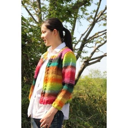 野呂英作 毛糸 くれよんで編むぼたんなしのカーディガン 編みもの