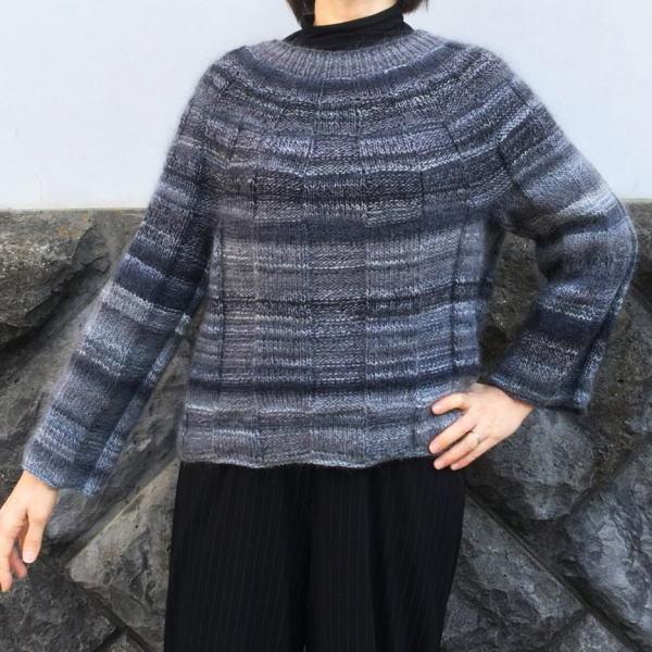 毛糸 ドミナで編むセーターにもなるカーディガン セット 編み物キット｜teamiohenya｜11