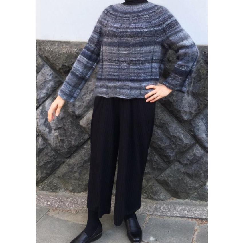 毛糸 ドミナで編むセーターにもなるカーディガン セット 編み物キット｜teamiohenya｜05