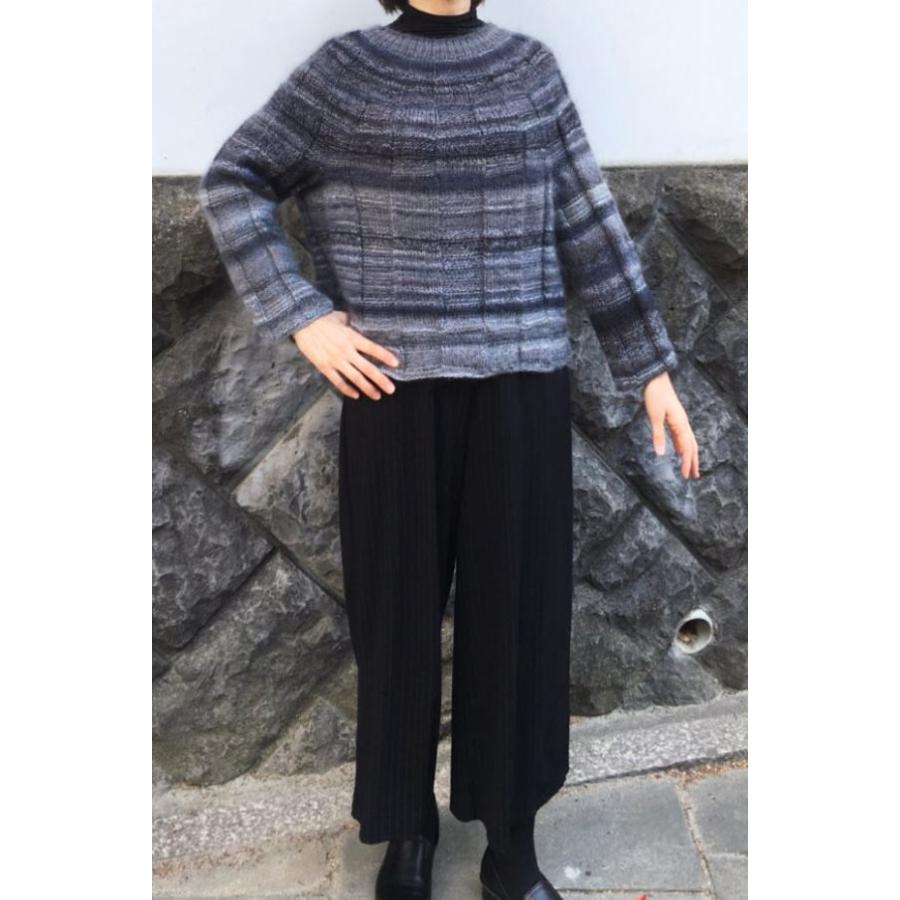 毛糸 ドミナで編むセーターにもなるカーディガン セット 編み物キット｜teamiohenya｜07