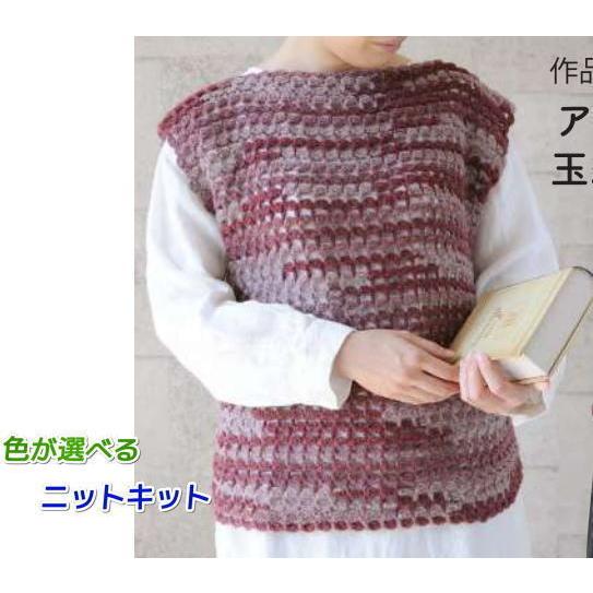 安心の定価販売 編み針セット チューブヤーン アンデネスで編む玉編みのまっすぐベスト ハマナカ リッチモア 手編みキット 無料編み図 編みものキット 毛糸 国産 Turningheadskennel Com
