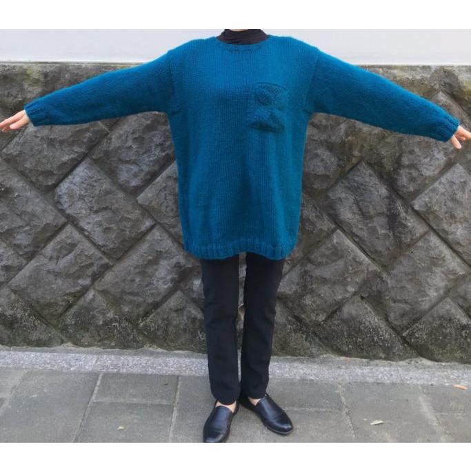 ●編み針セット● アンゴラゴールドで編むビッグセーター 手編みキット 無料編み図 編みものキット 毛糸｜teamiohenya｜02