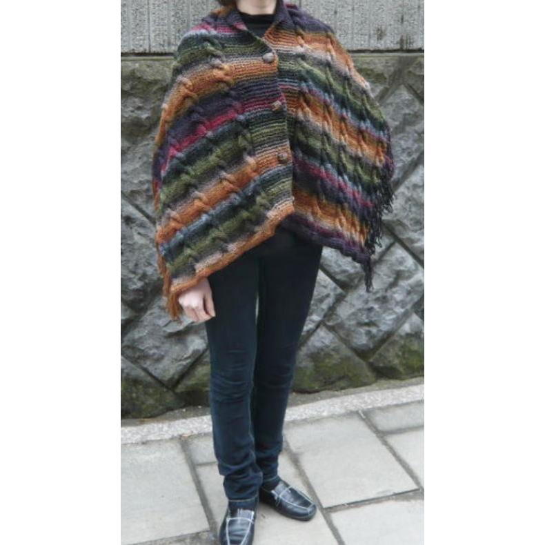 野呂英作の毛糸 くれよんで編む着こなし自在の大判ショール ポンチョ 人気キット 手編みキット 編みものキット 無料編み図 Hit Akikit027 毛糸専門店 手編みオーエン屋 通販 Yahoo ショッピング