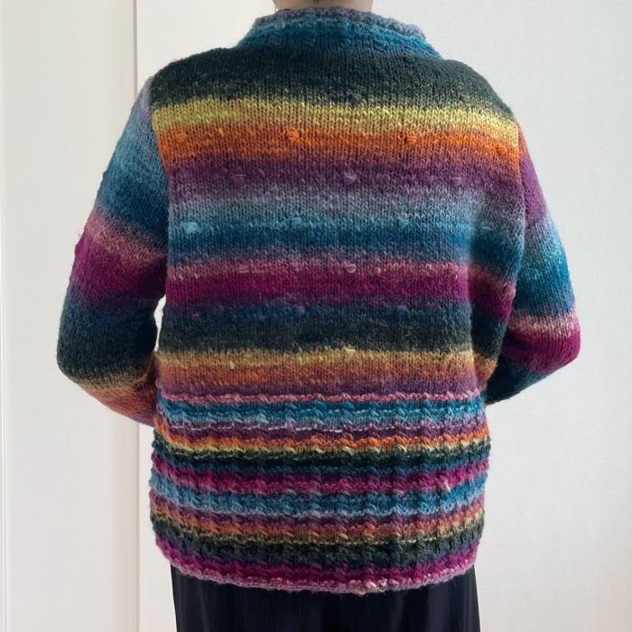 ●編み針セット● 野呂英作のくれよんで編む裾ぺプラムのセーター 手編みキット 毛糸 無料編み図 編みものキット｜teamiohenya｜06