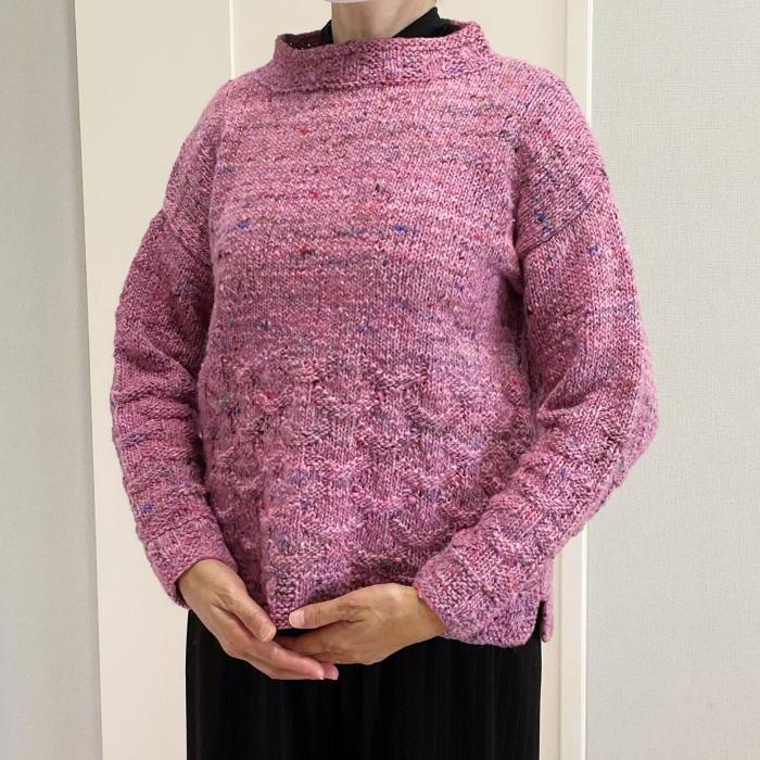 ●編み針セット 野呂英作のフォークロアで編むセーター  毛糸 無料編み図 編みものキット_2