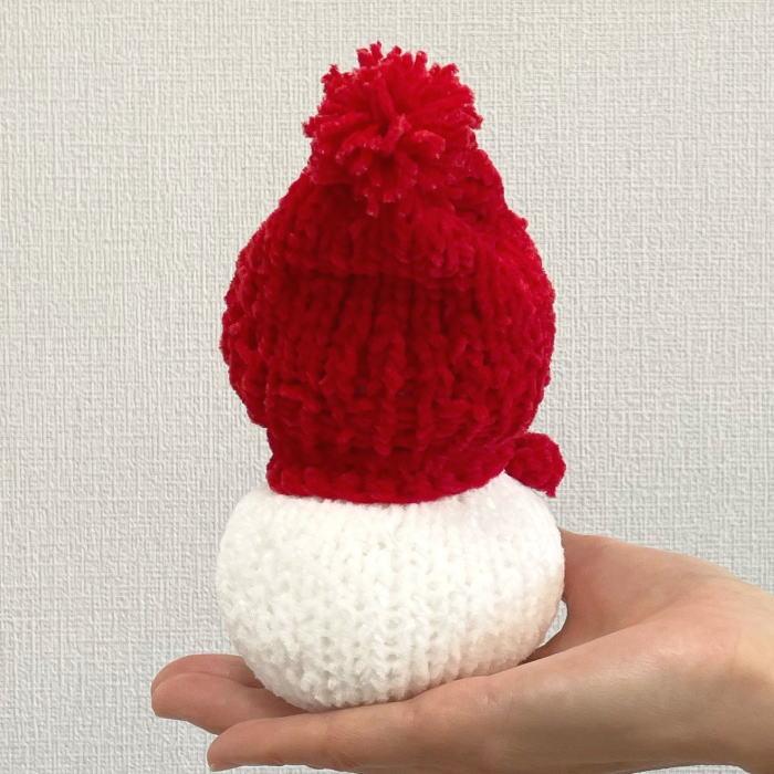 ハマナカ 毛糸 あみぐるみが編みたくなる糸で編む簡単雪だるま 編み