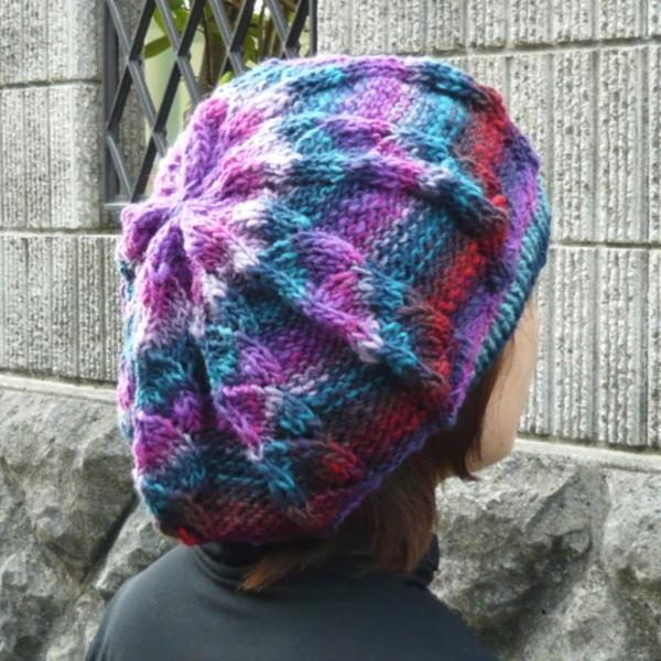 野呂英作 毛糸 野呂英作のくれよんで編む大きめが可愛いベレー帽