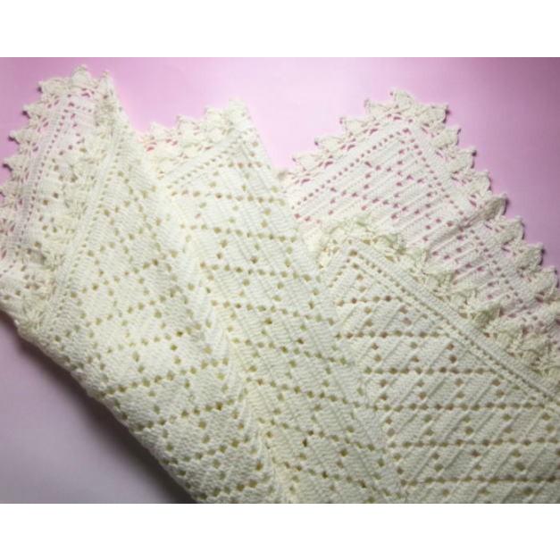 お歳暮 編み針セット ベビー用おくるみアフガン 手編みキット ハマナカ 編み図 新着商品 Www Muslimaidusa Org