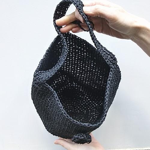 ハンドメイド ショルダーバッグ｜ダルマ SASAWASHI（ささ和紙）使用 ダルマ ○編み針セット 笹和紙で編むショルダーバッグ 手編みキット