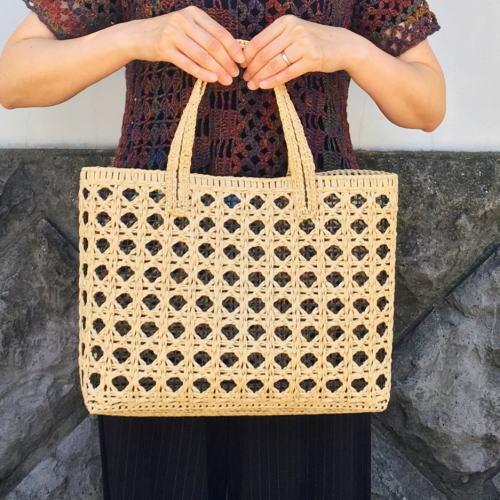 毛糸 エコアンダリヤで編む八つ目のネットバッグ 編み物キット セット｜teamiohenya｜04