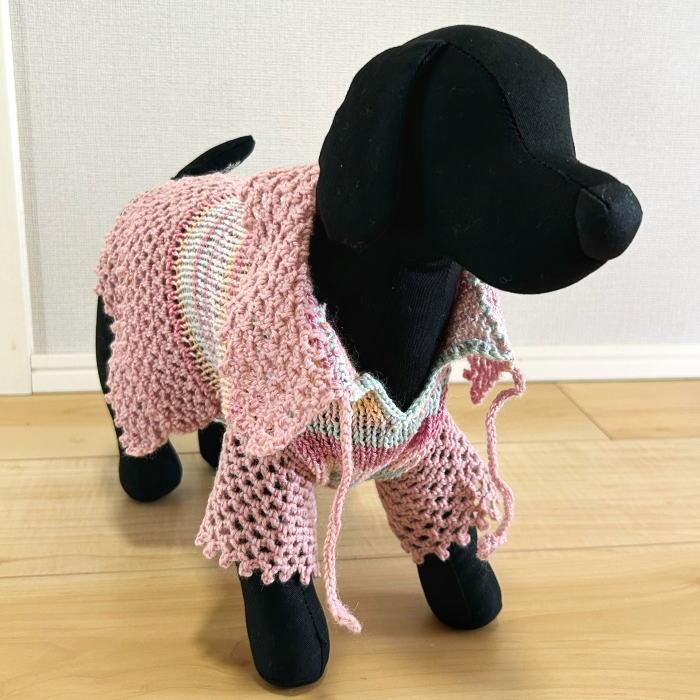 編みものキット 犬の服 毛糸 無料編み図 ナイフメーラとスーパー