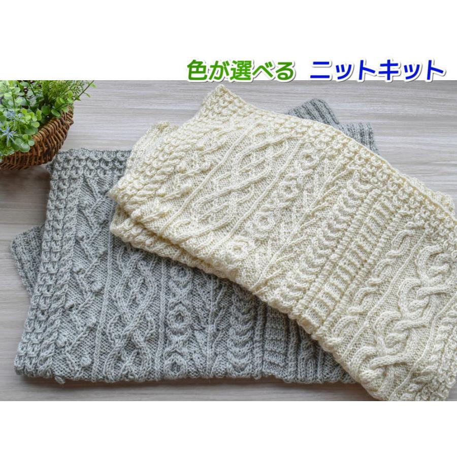 毛糸 エブリディアルパカで編むアラン模様が素敵なブランケット セット