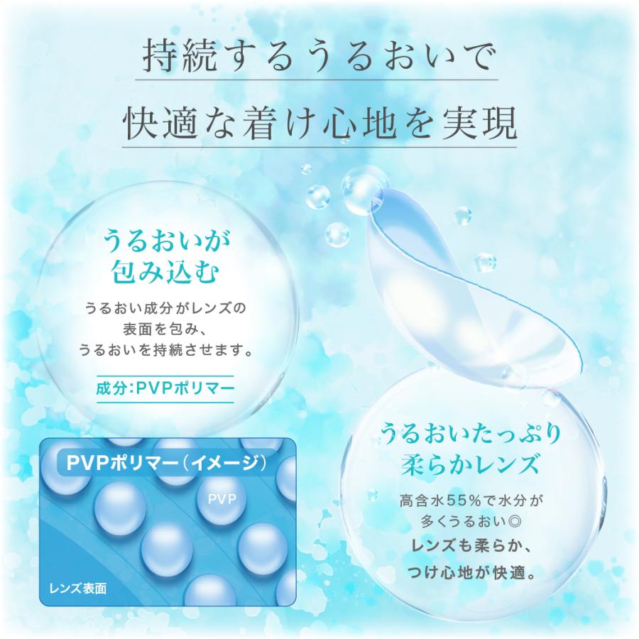 【近視・遠視選べる!!】 コンタクト ワンデー 1箱30枚 高含水 低含水 近視用 遠視用 UVカット うるおい成分 コンタクトレンズ TeAmo CLEAR 1DAY ティアモ | TeAmo | 09
