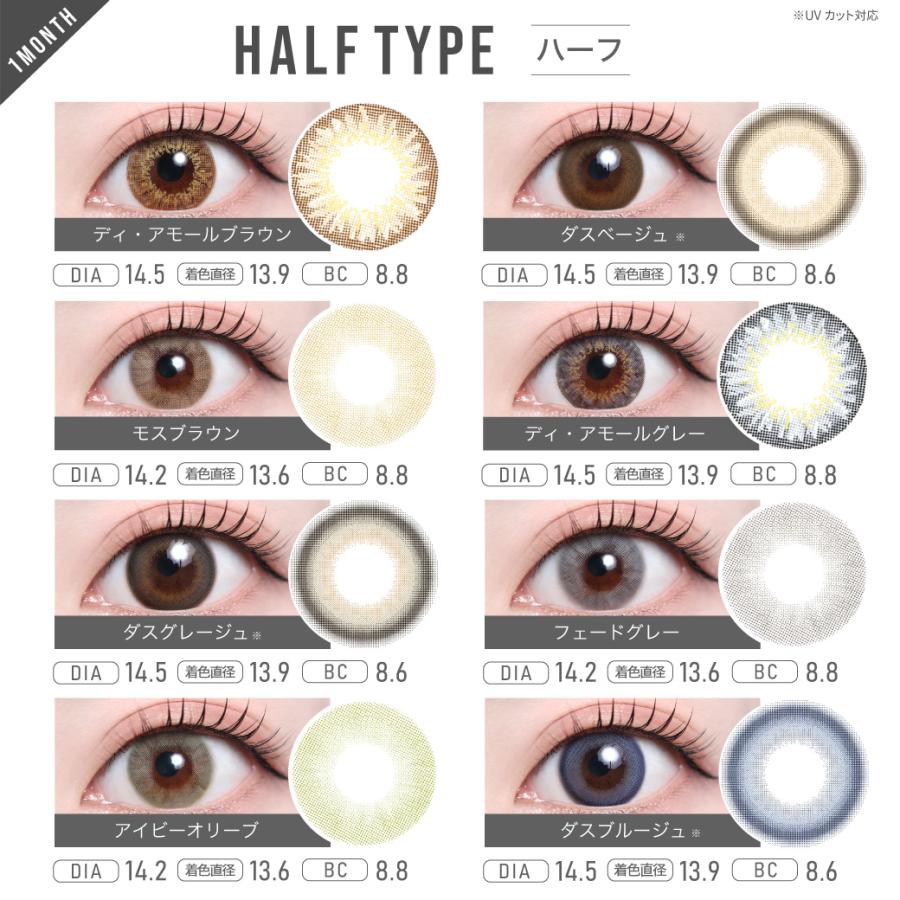 【2ヶ月分購入でさらに20％OFF！】カラコン 1ヶ月 マンスリー TeAmo コンタクト コンタクトレンズ  2枚 送料無料 度あり 度なし ブラウン グレー ブルー | TeAmo | 02