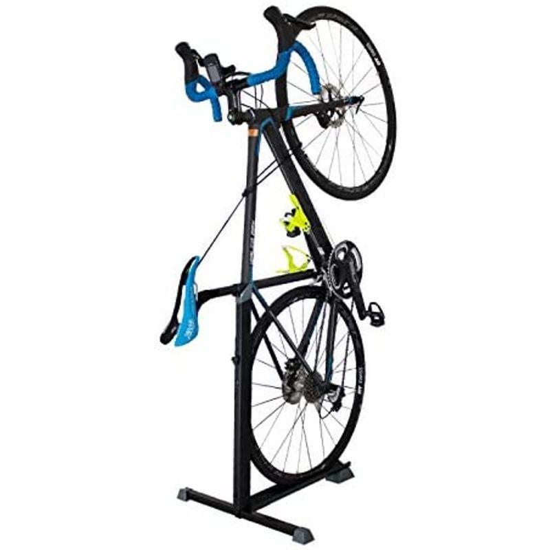 品質一番の Gorix ゴリックス 自転車 スタンド 自転車スタンド 倒れない 縦置き すたんど 屋外 転倒防止 T14 ブラック Commerces Boutique