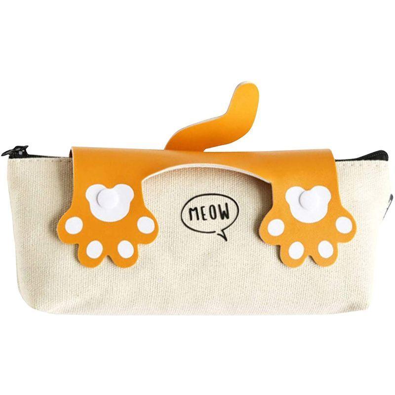 円高還元 シンプル ふでばこ 筆箱 ペンケース 肉球 コノハナサクヤ Jp猫 そろばん オレンジ ねこ おしゃれ 高校生 中学生 小学生 かわいい 筆箱 Www We Job Com