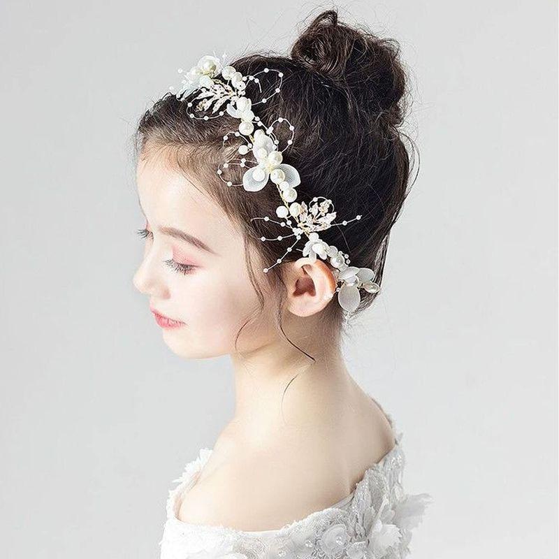 超ポイントバック祭 Doyeemei 髪飾り 結婚式 カチューシャ 女の子 ヘッドドレス ヘアアクセサリー 子供 花嫁 花冠 クラウン フラワー ヘアバンド パ Materialworldblog Com