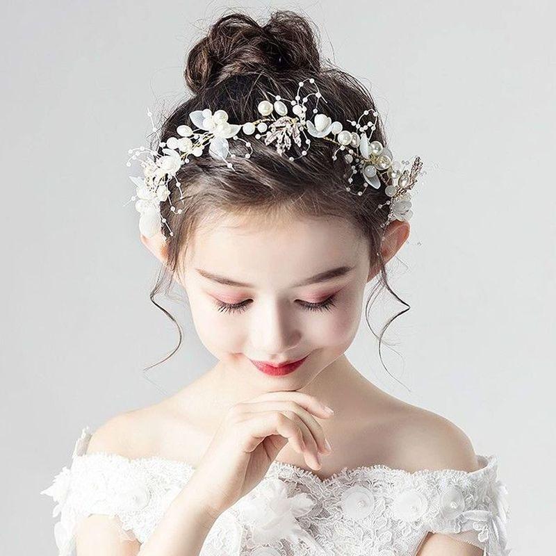 超ポイントバック祭 Doyeemei 髪飾り 結婚式 カチューシャ 女の子 ヘッドドレス ヘアアクセサリー 子供 花嫁 花冠 クラウン フラワー ヘアバンド パ Materialworldblog Com