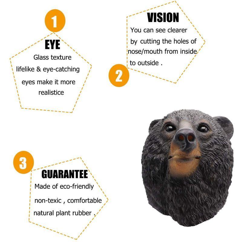 在庫あり アニマルマスク 熊 くま マスク お面 かぶりもの リアル 動物 コスチューム 道具 パーティーグッズ ネタ 学園祭 コスプレ ハロ Supplystudies Com