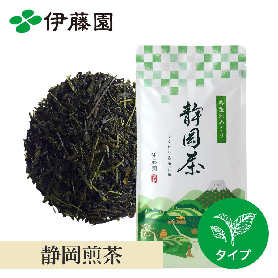 伊藤園 お茶 緑茶 茶葉 ふんわり香る静岡煎茶 80g 静岡県産 日本